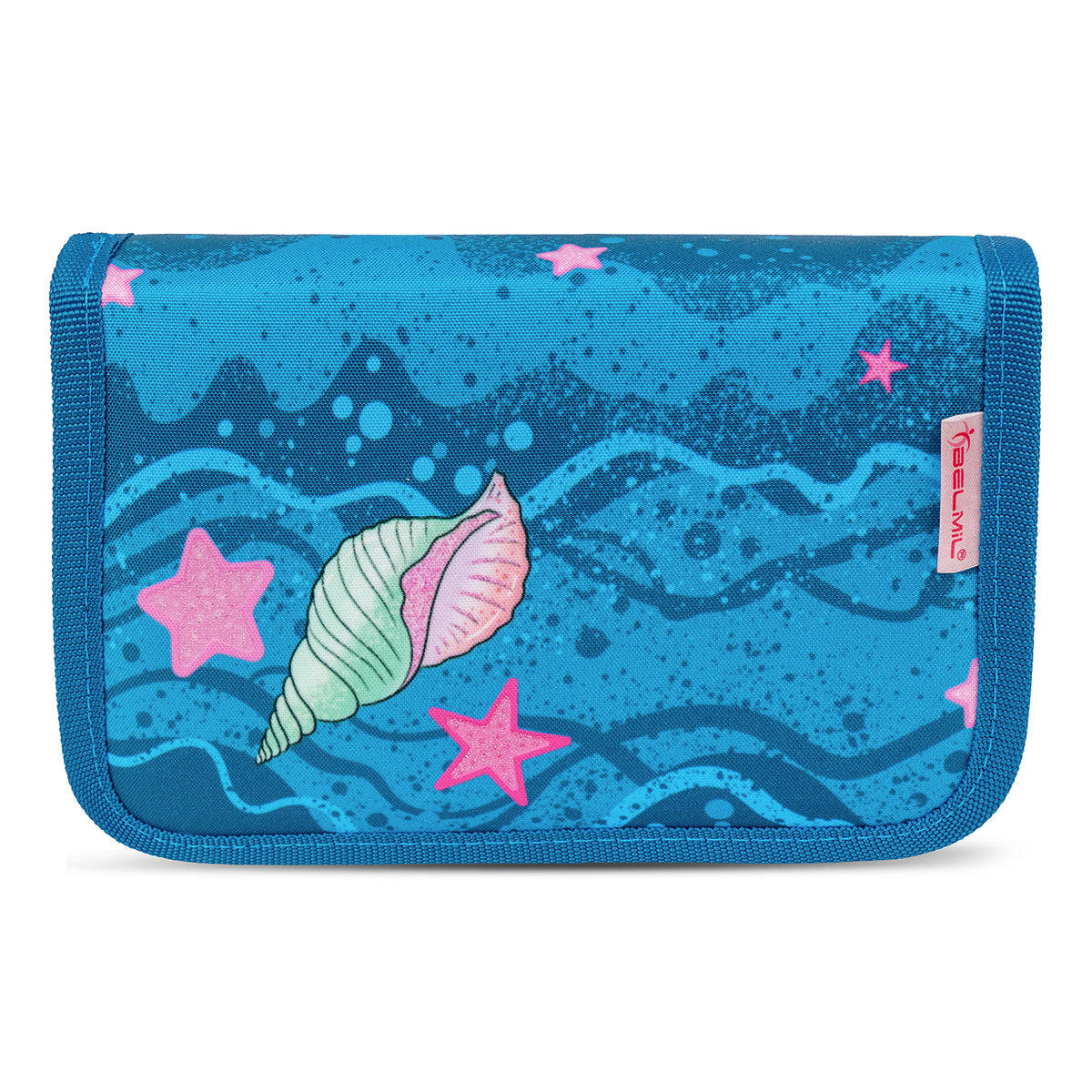 Set of accessories included in the Belmil Compact Ergonomic School Bag Set “Cute Doe” Design + Unicorn Raincoat – 5-Piece Set for Girls feature a gym bag and pencil cases.
