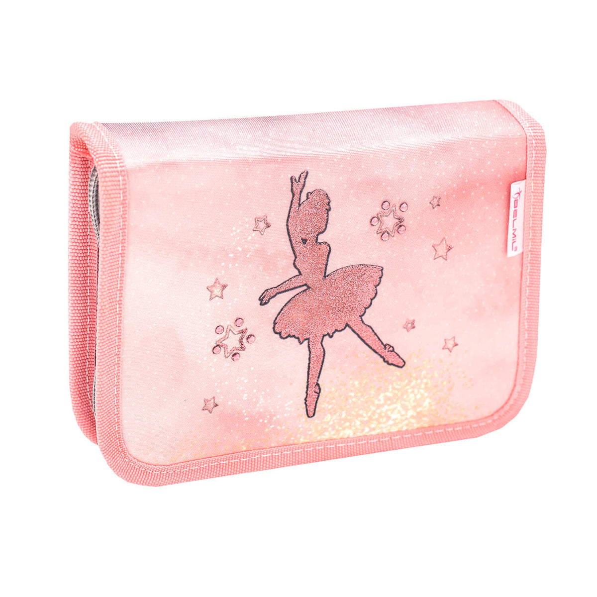 Pencil Case (empty): Elegant box-style case with ballerina print – perfect for organizing pens and supplies.