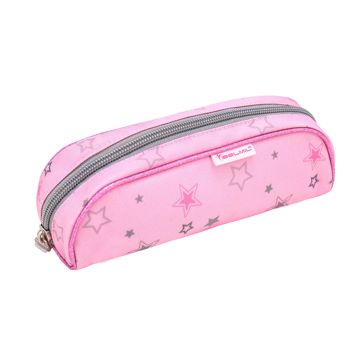 Image of the Classy Ballet Light Pink schoolbag set 4 pcs with removable chest strap, exemplifying its ergonomic benefits in the Ergonomic School Bag Set for Girls – Belmil Classy Ballet Light Pink (4 pcs).