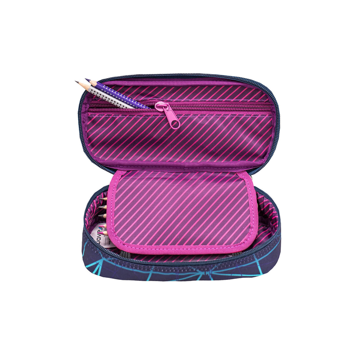 Wave Stripes Purple Schlamperbox
