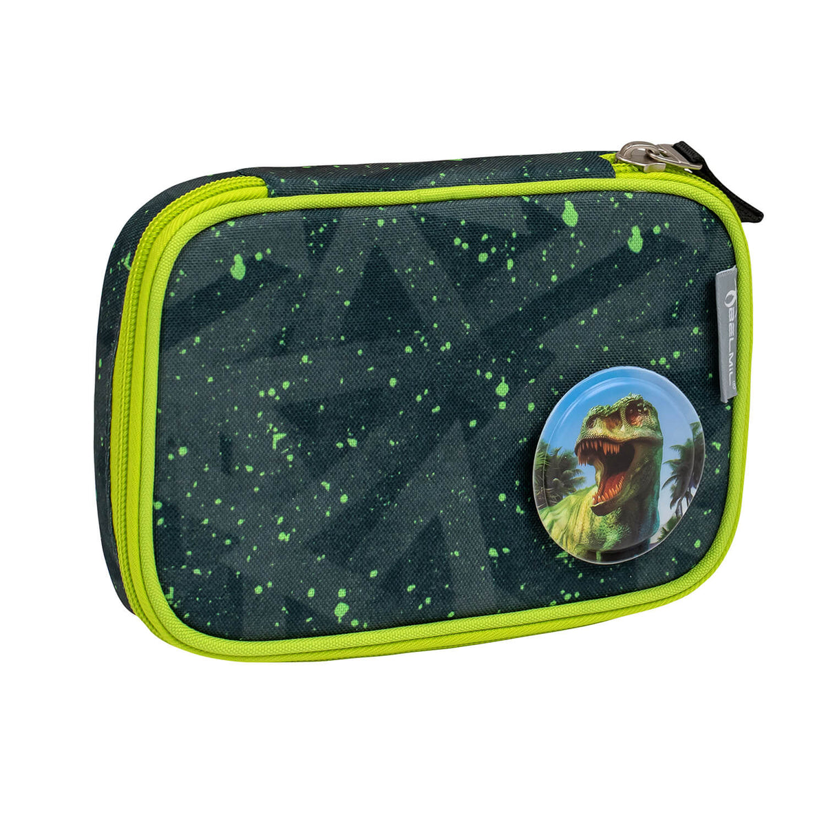 Features of the Belmil Motion green splash bag set, highlighting sustainable materials and design.