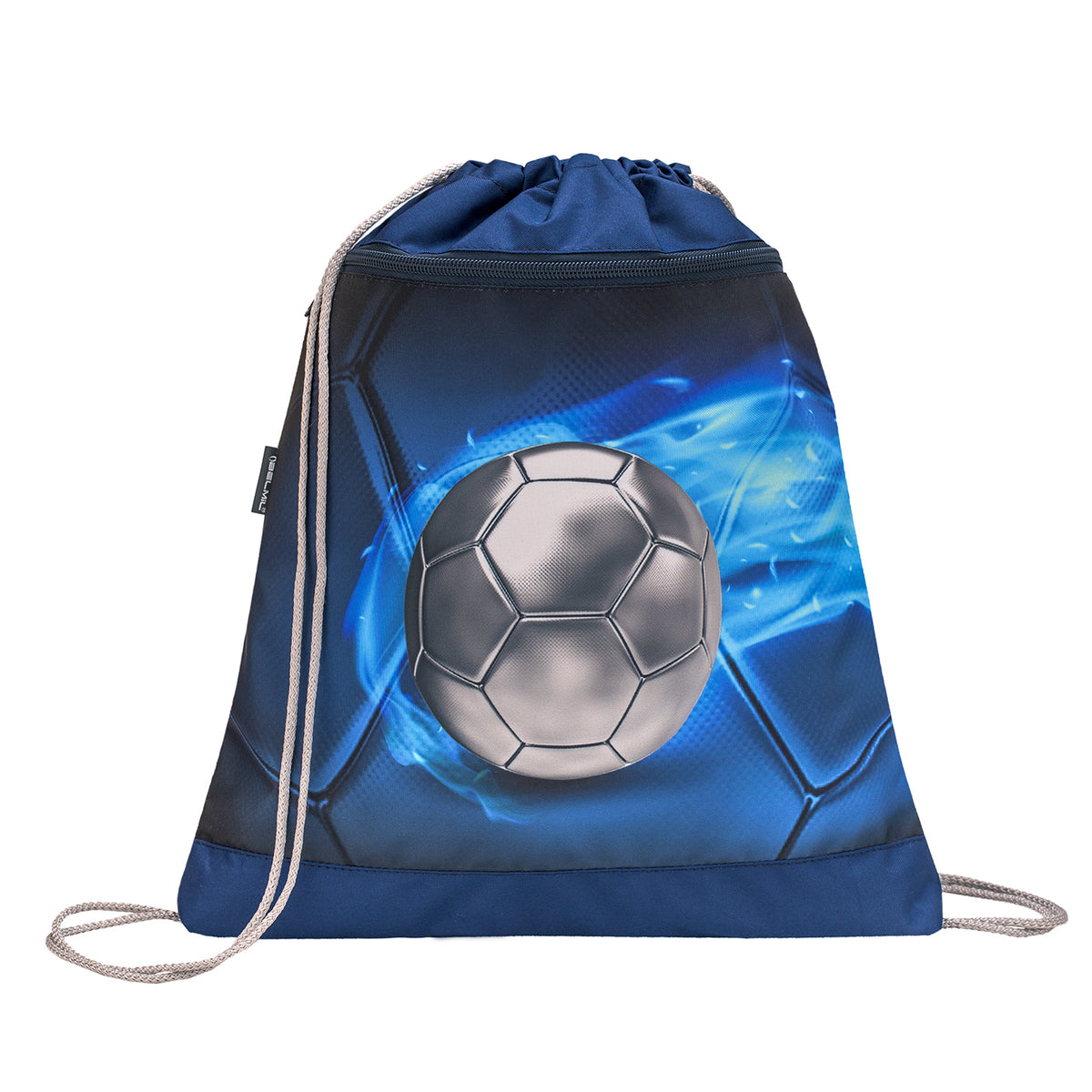 Ergonomic School Bag Set for Boys – Belmil Mini-Fit Football 4 (4 pcs) proudly made in Europe, perfect for young football fans.