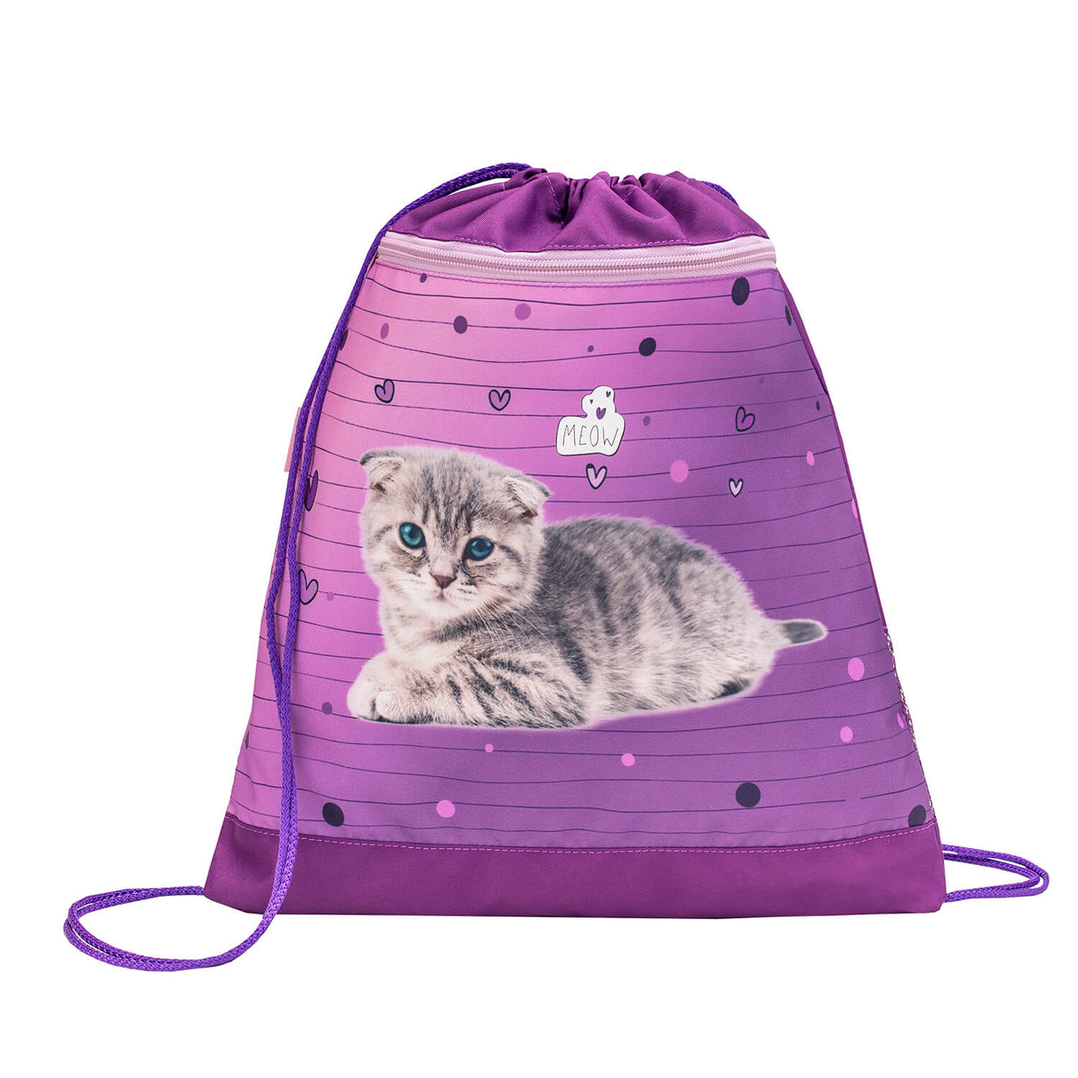Mini-Fit Little Caty schoolbag set 4 pcs designed for kids, providing excellent support and comfort for everyday use.