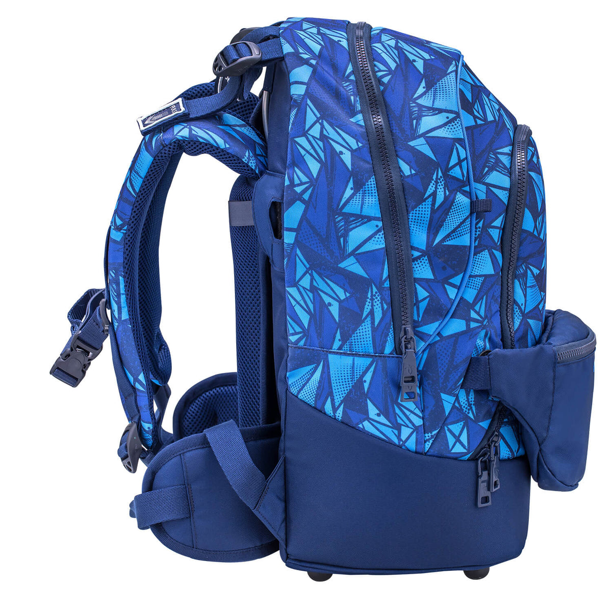 Premium Backpack & Fanny Pack Glacier Blue Schoolbag 2pcs