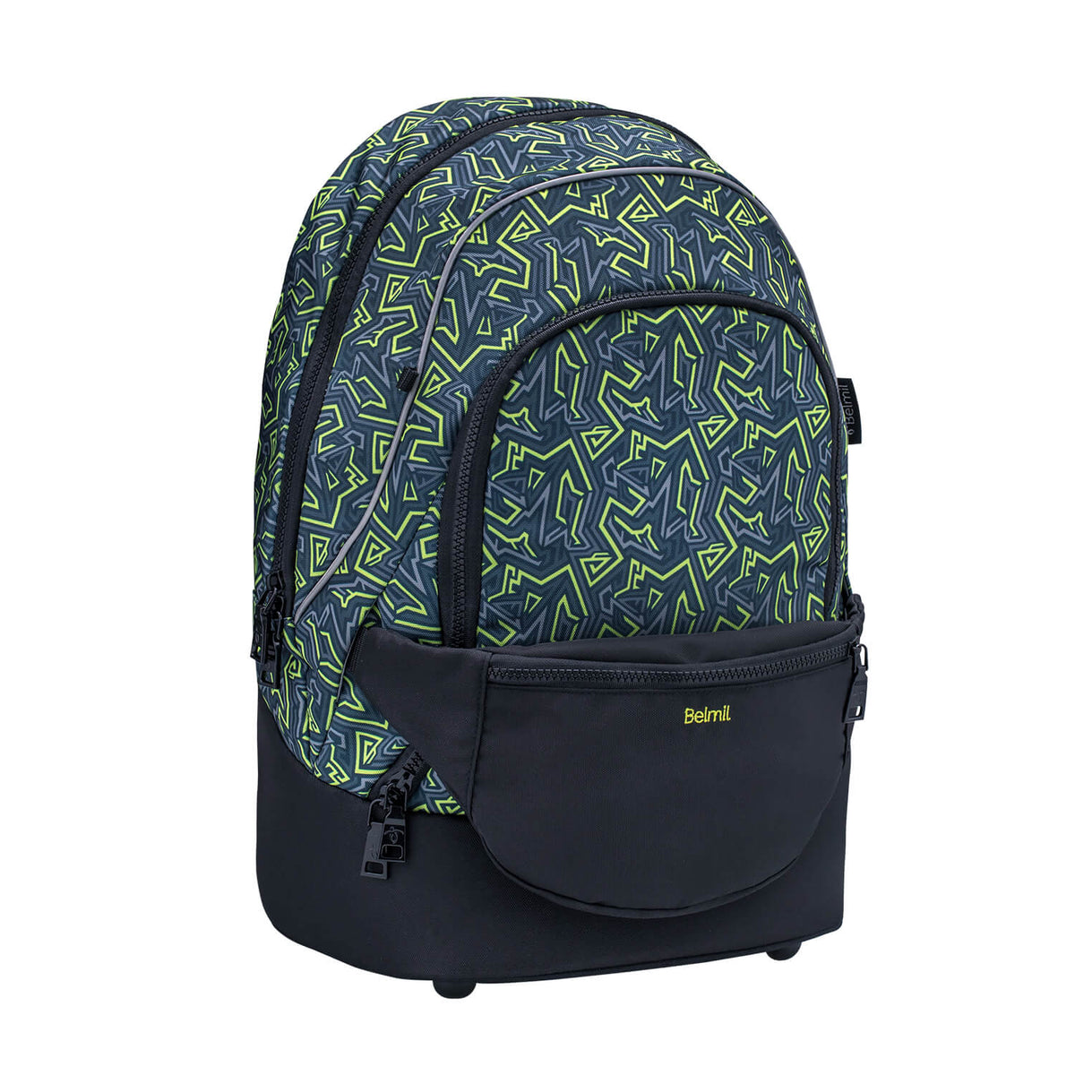 Premium Backpack & Fanny Pack Iguana Schulranzen 2tlg.