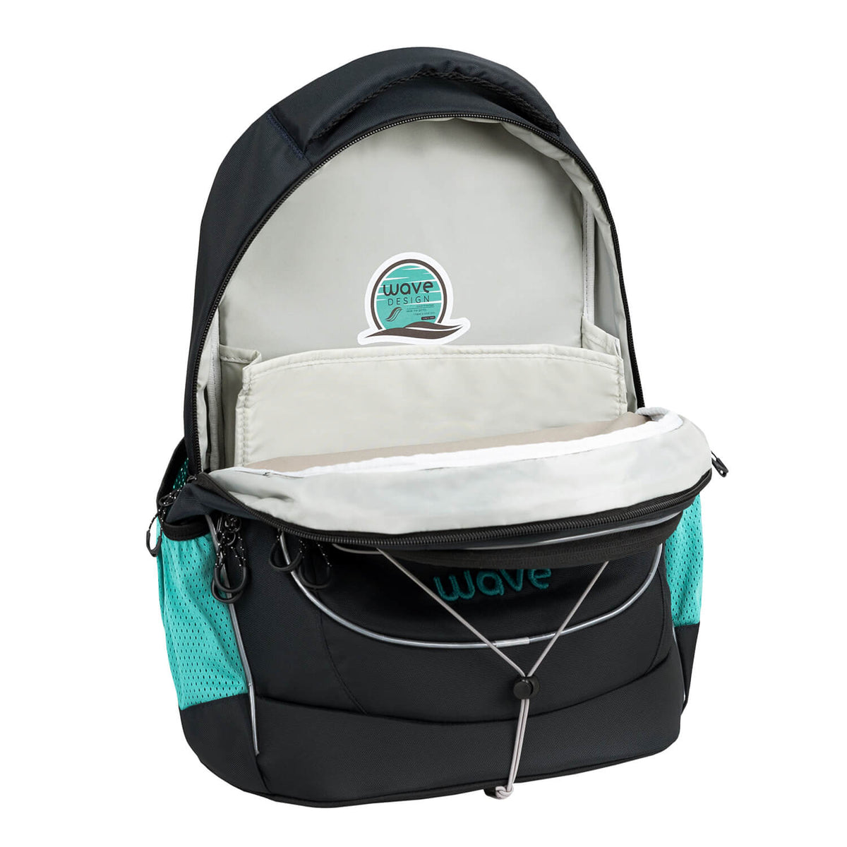 Wave Boost Gradient Aurora school backpack