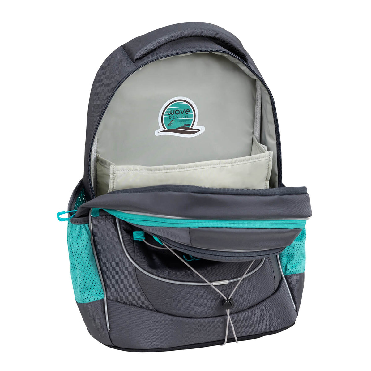 Wave Boost Grey Lagoon Schulrucksack