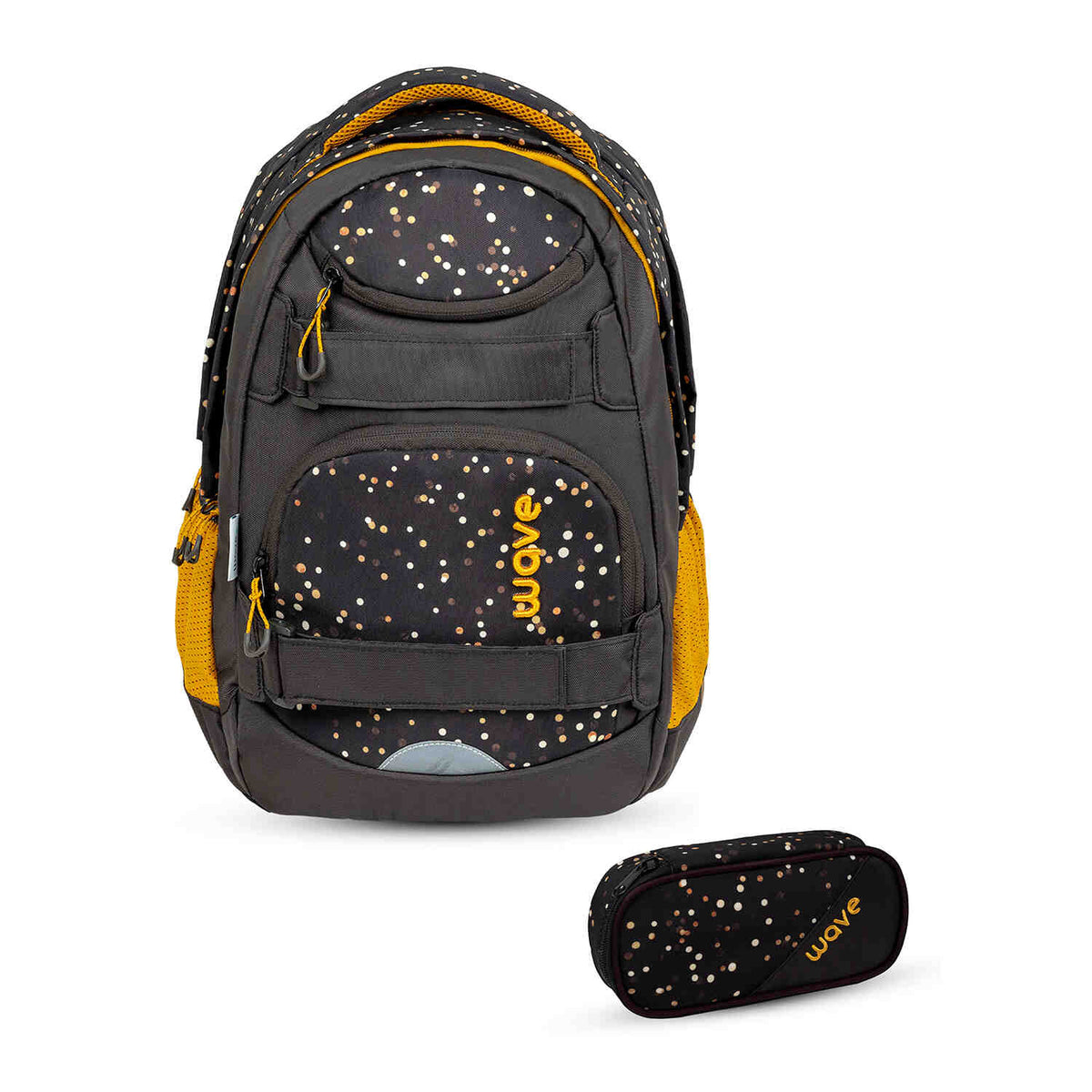 Wave Infinity Move Dots Sand Schulrucksack Set 2 tlg.