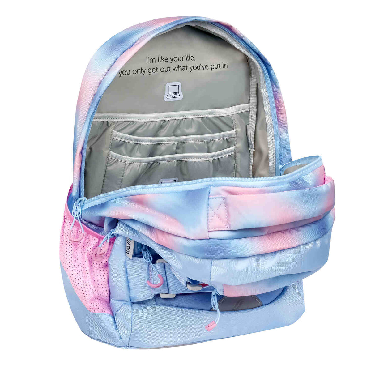 Wave Infinity Move Gradient Lavender backpack set 3 Pcs