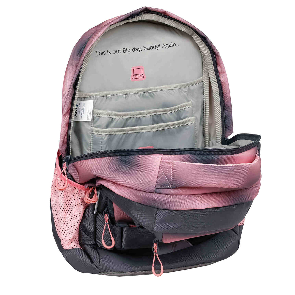 Wave Infinity Move Gradient Pinky Schulrucksack Set 5 tlg.