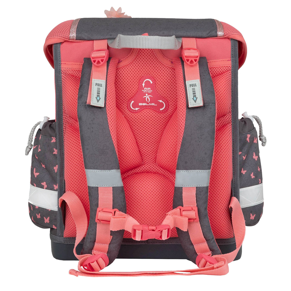 Display of the drawstring gym bag included in the Ergonomic School Bag Set for Girls – Belmil Classy Bloomy Blossom (4 pcs).