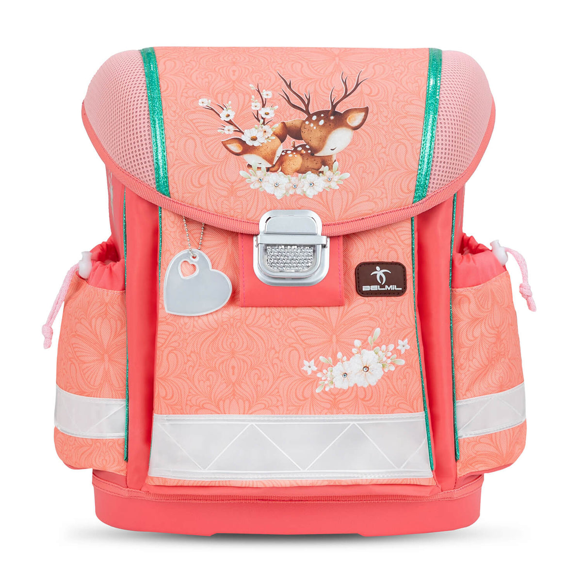 Ergonomic School Bag Set for Girls – Belmil Classy Cute Doe (4 pcs)