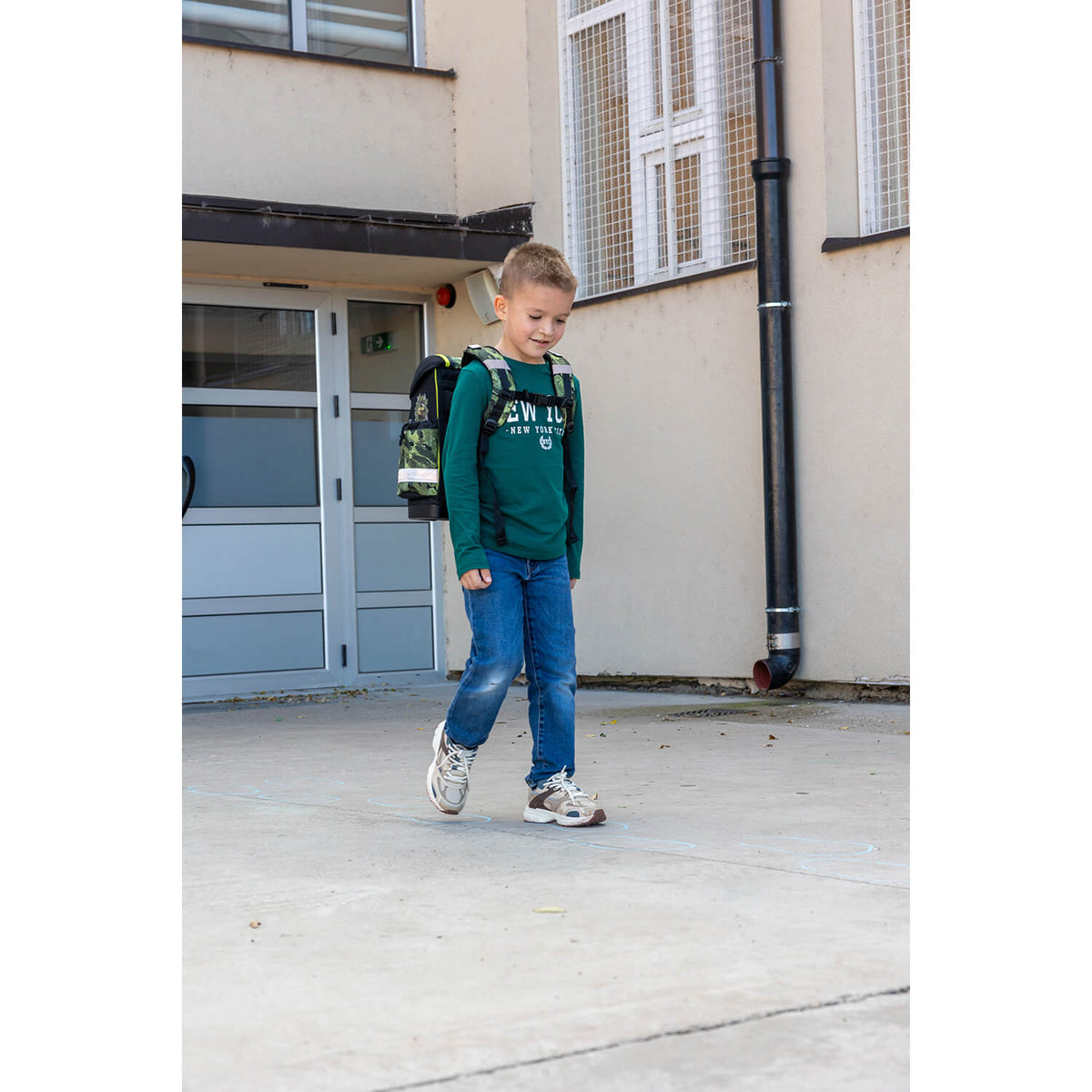 Lightweight Ergonomic School Bag Set for Boys– Belmil Classy Lost World (4 pcs), perfect for young adventurers.