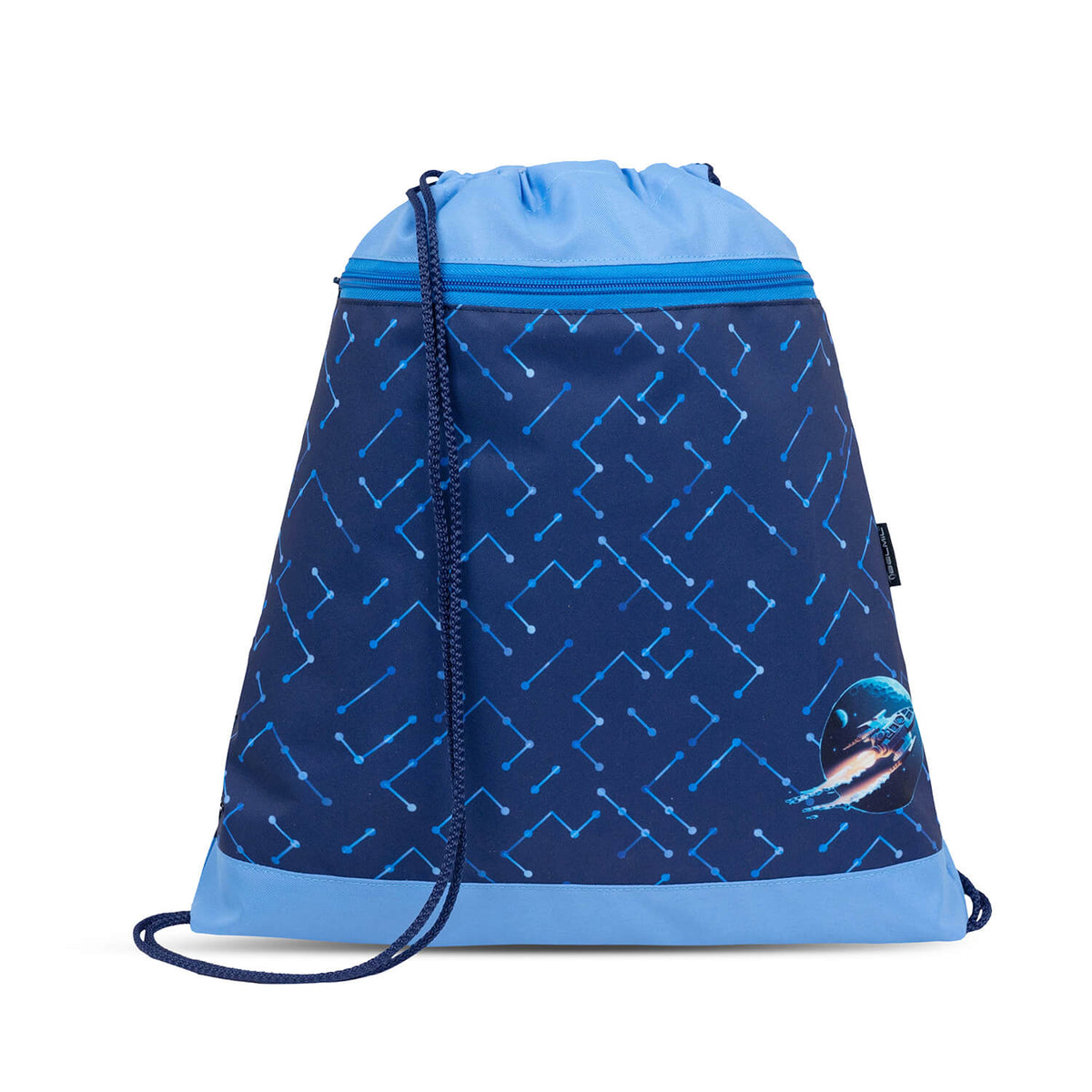 Boys' ergonomic school bag in navy blue, part of the Ergonomic School Bag Set for Boys– Belmil Classy Navy Blue Tech (4 pcs).