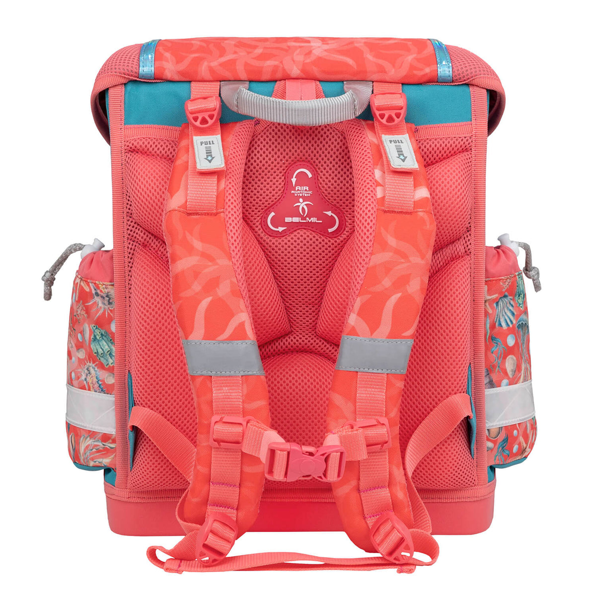 Adjustable and removable straps of the Ergonomic School Bag Set for Girls – Belmil Classy Sea Queen (4 pcs) designed for a perfect fit.