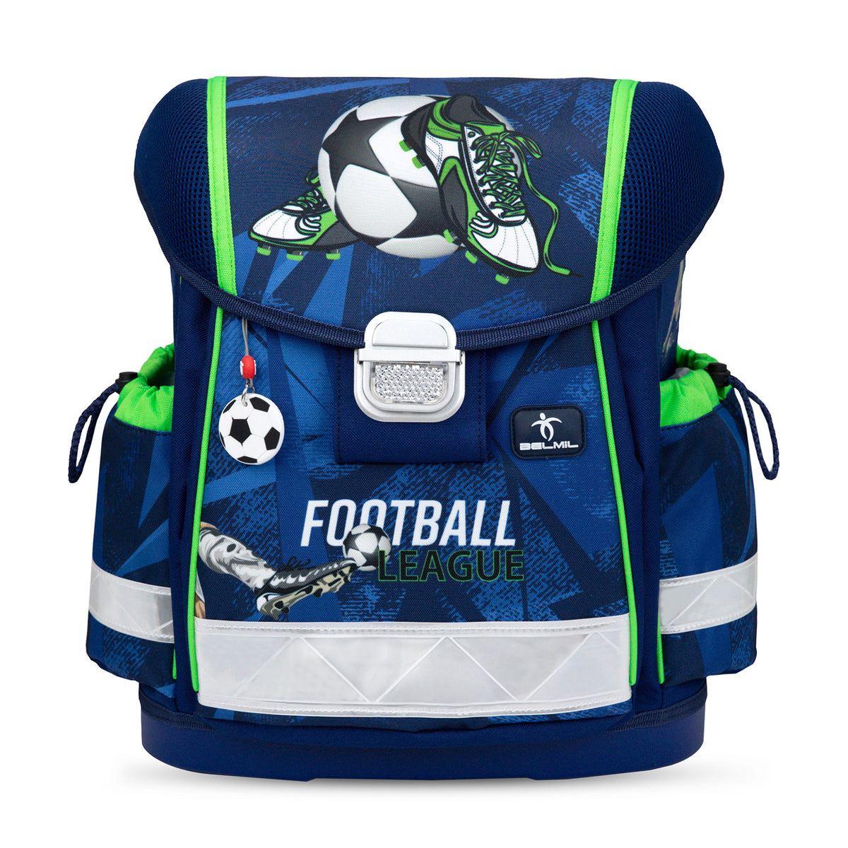 Ergonomisches Schulranzen-Set für Jungen – Belmil Classy Final Goal (4-tlg.)