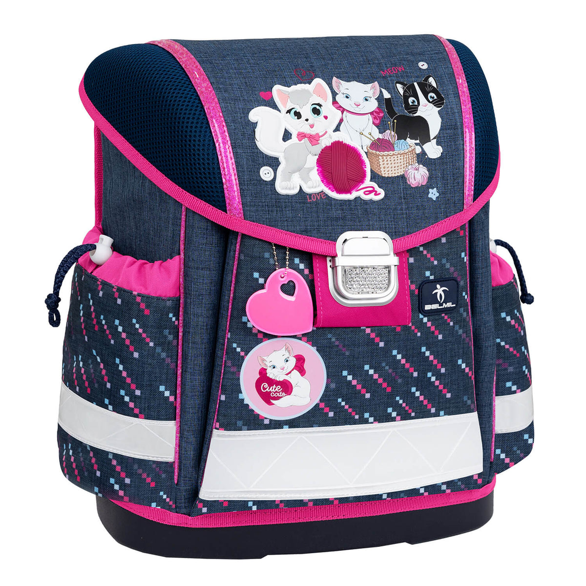 Ergonomic School Bag – Belmil Classy Lovely Kittens