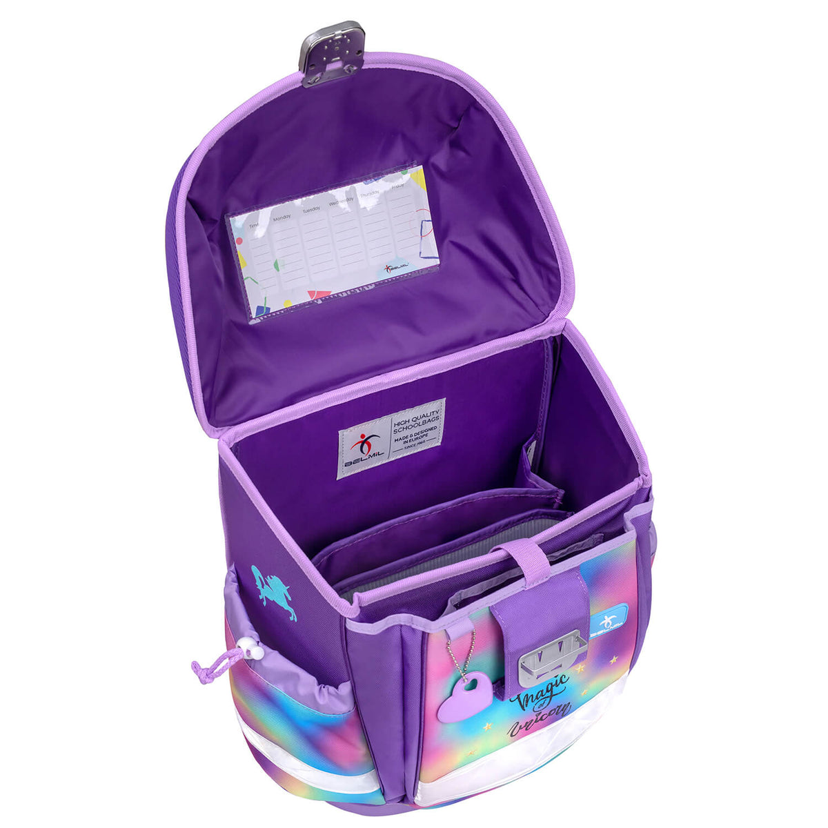 Classy Rainbow Color Schulranzen Set 4 tlg.