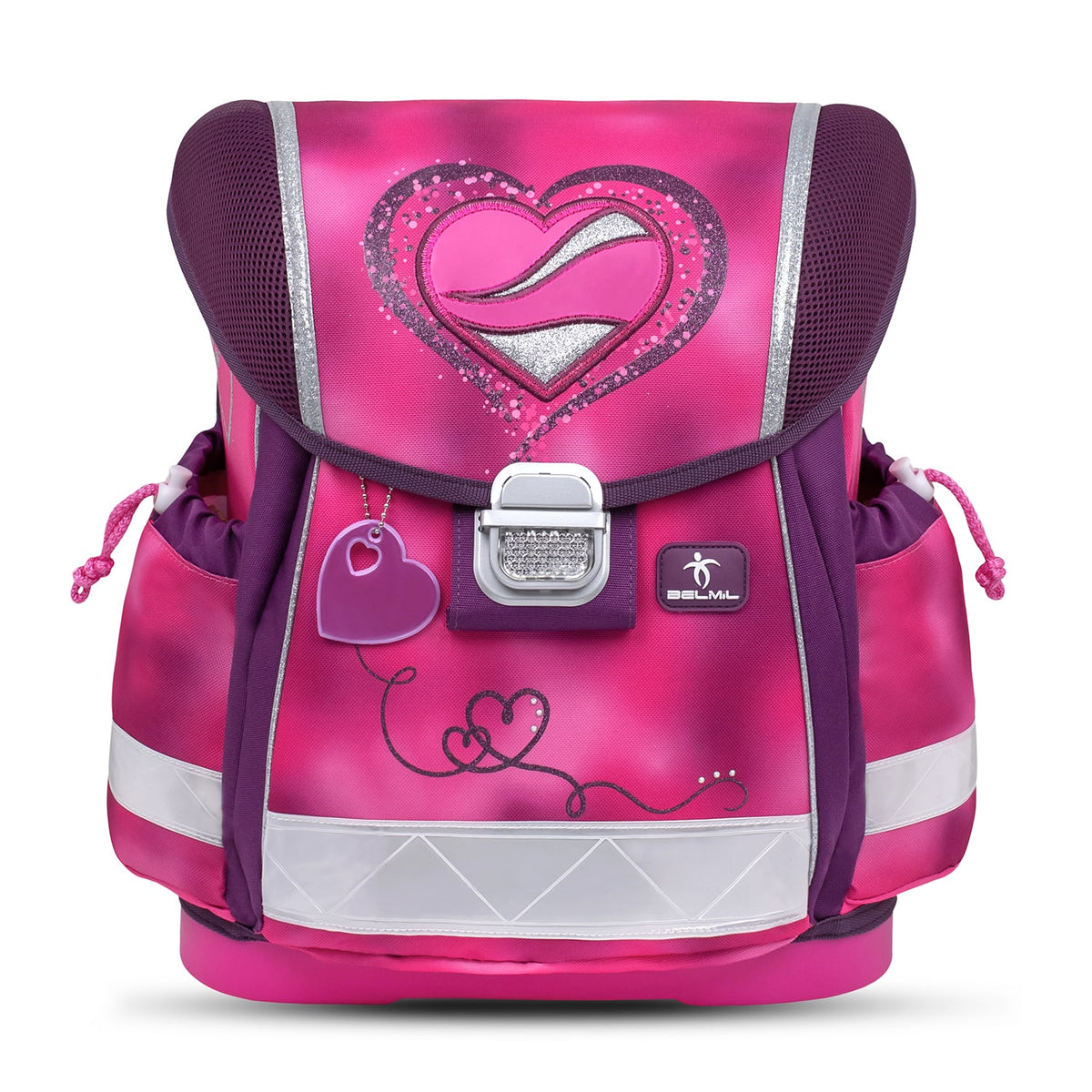 Ergonomic School Bag – Belmil Classy Shiny Pink