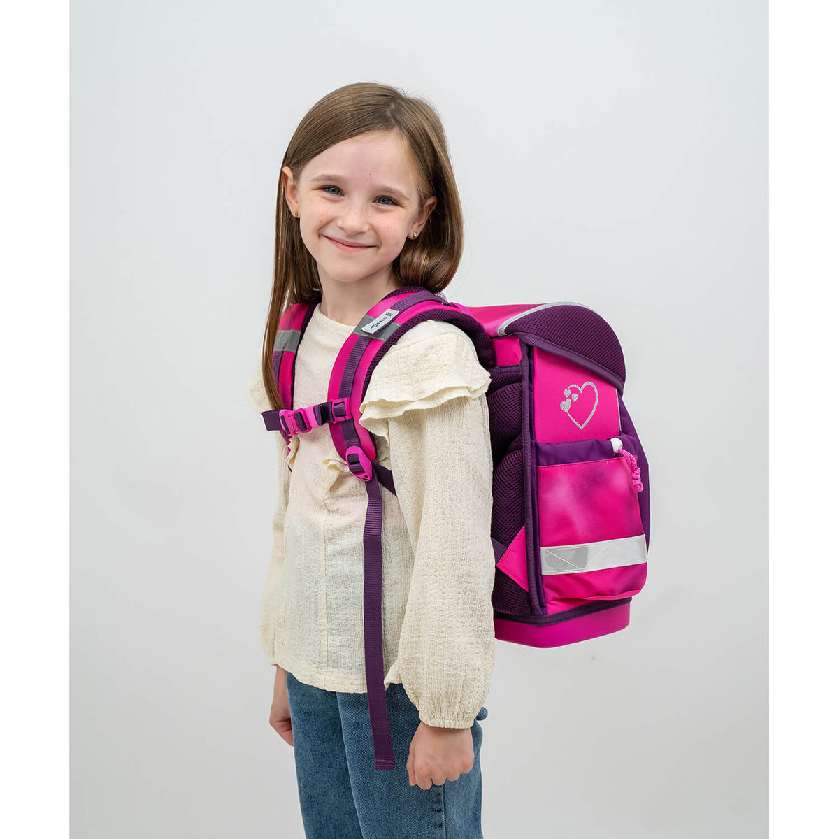 Ergonomic School Bag – Belmil Classy Shiny Pink