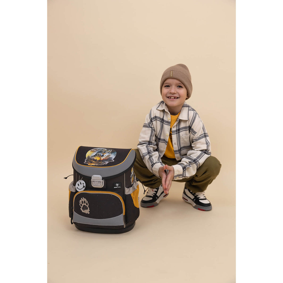 Ergonomic School Bag for Boys – Belmil Mini-Fit Moonless Night