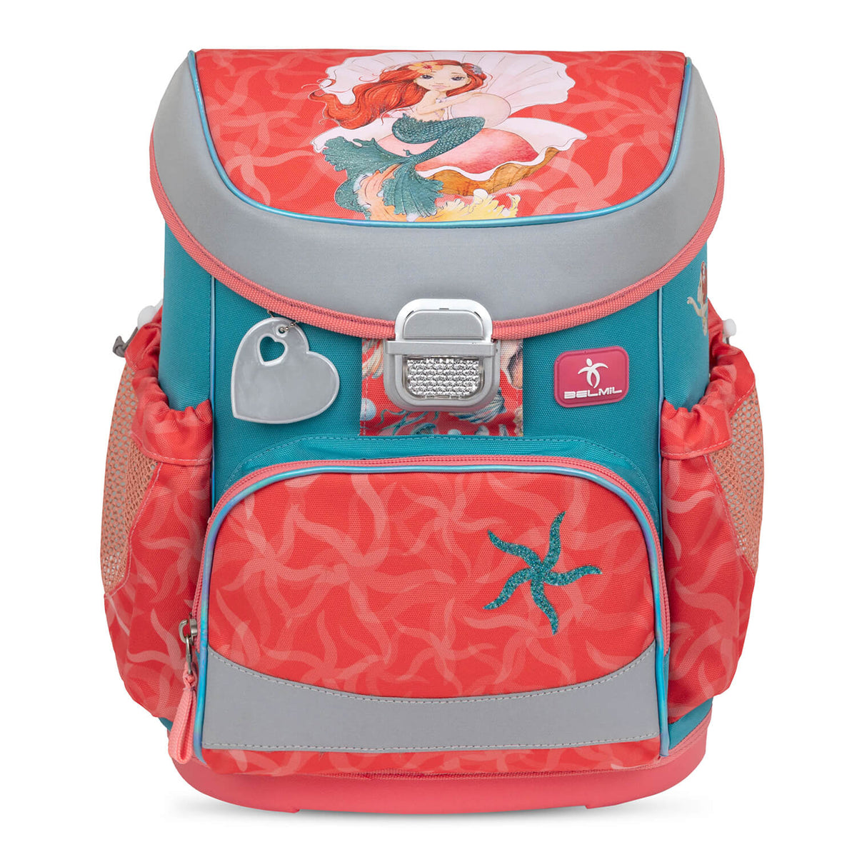 Fun and colorful unicorn raincoat included in the Belmil Mini-Fit Ergonomic School Bag Set “Sea Queen” Design + Unicorn Raincoat – 5-Piece Compact and Comfortable School Starter Set.