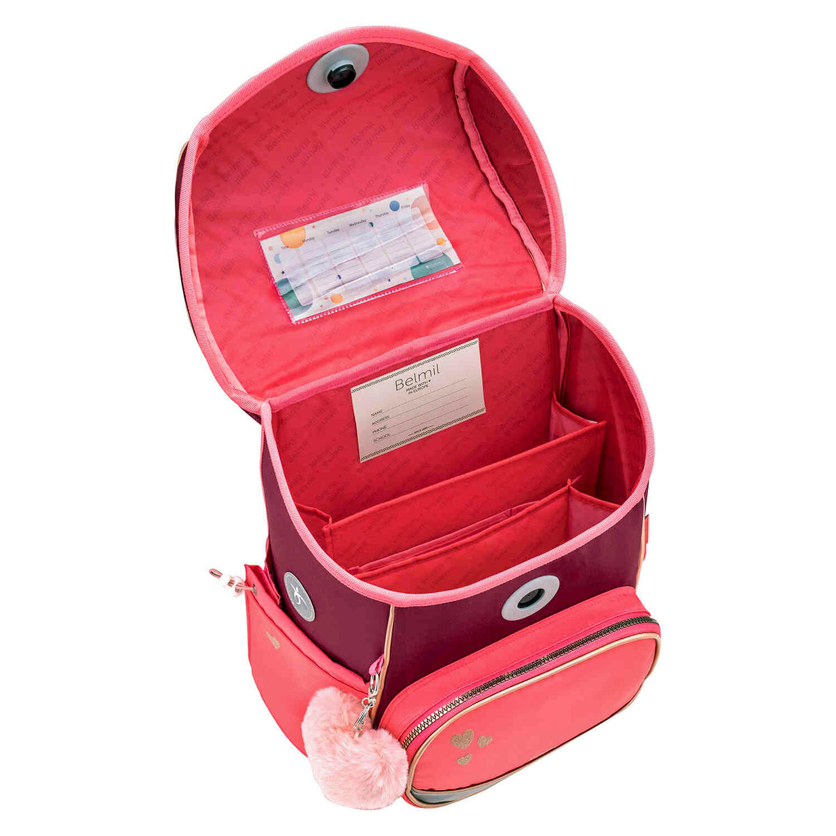 Premium Compact Plus Coral Schoolbag set 5pcs.