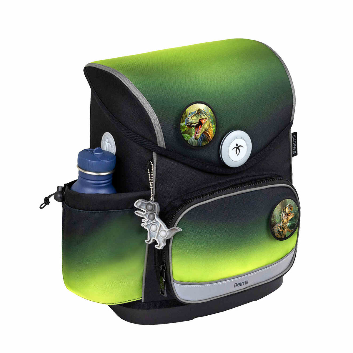 Premium Compact Plus Black Green Schulranzen Set 5tlg.