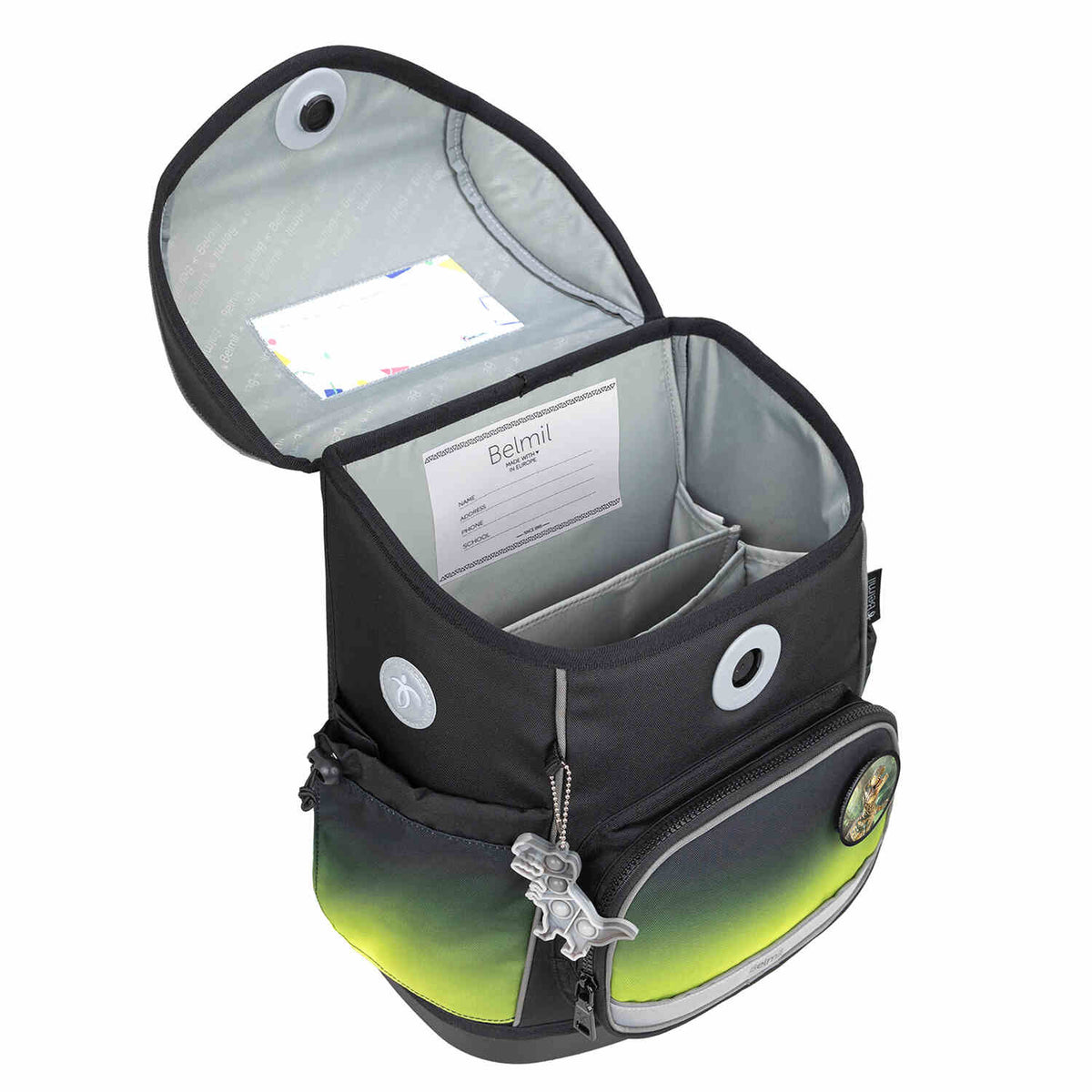 Premium Compact Plus Black Green Schulranzen Set 5tlg.