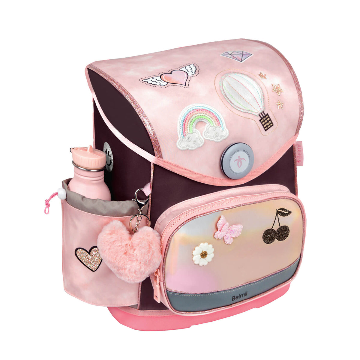 Fashionable Premium Belmil School Bag Set for Girls – Compact Plus Glam schoolbag set 5 pcs, made in Europe with a 3-year guarantee.