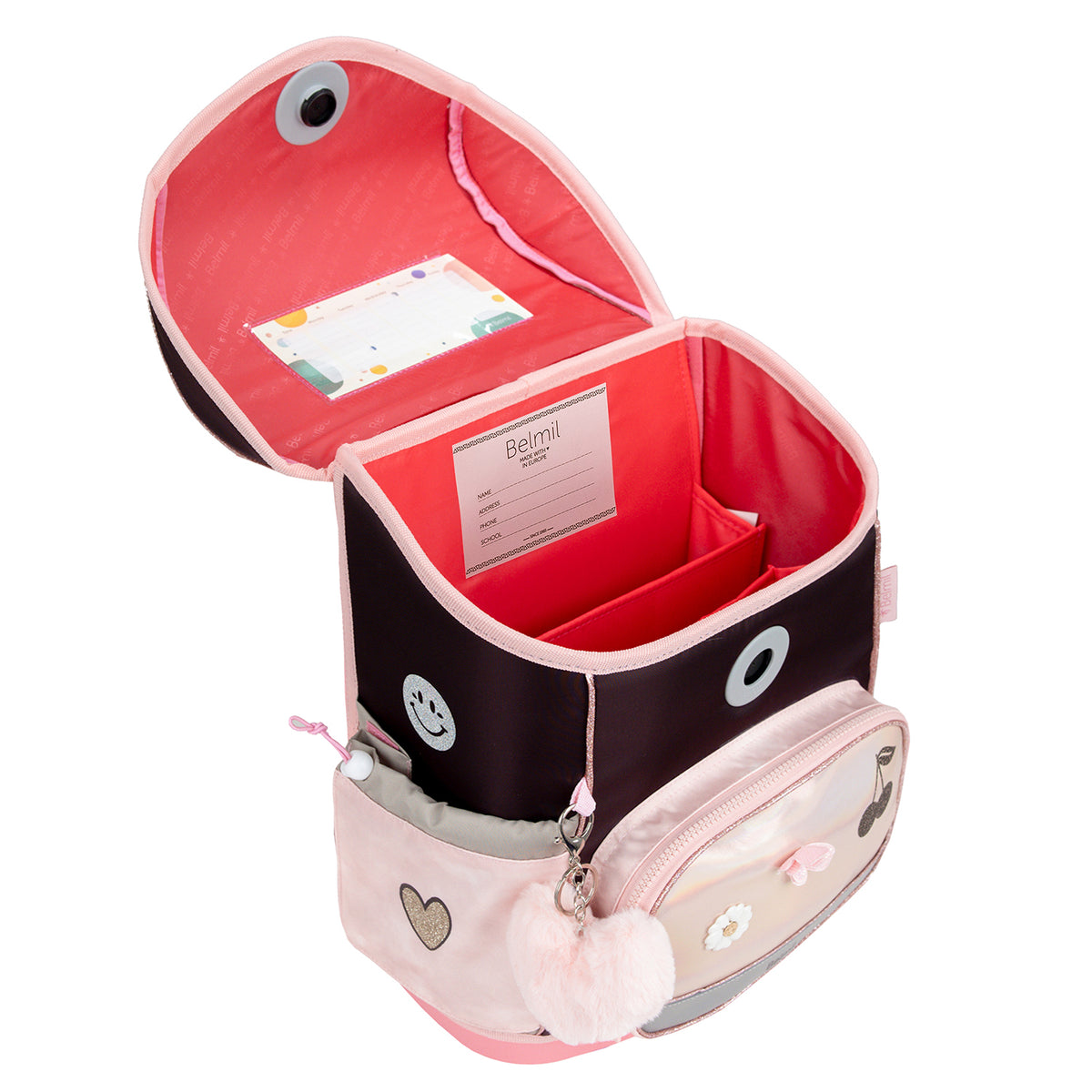 Perfectly designed Premium Belmil School Bag Set for Girls – Compact Plus Glam schoolbag set 5 pcs tailored for school children.