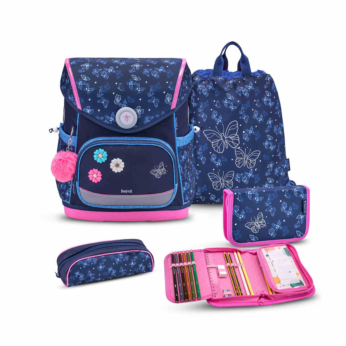 Premium Compact Plus Sapphire Schulranzen Set 5tlg.