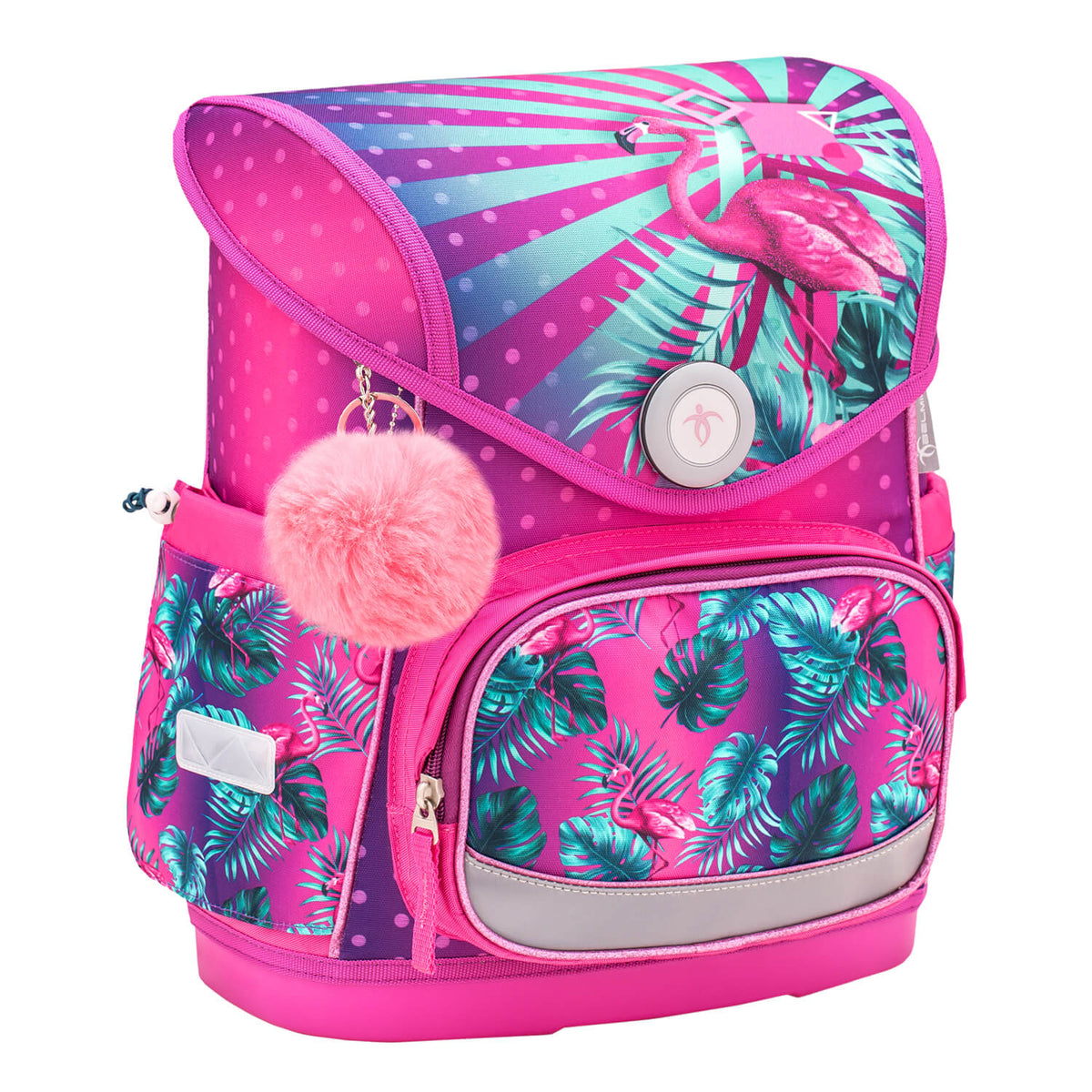 Compact Tropical Flamingo Schulranzen