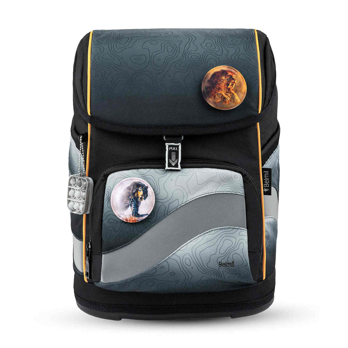 Smarty Plus Black Grey Schulranzen Set 5tlg.