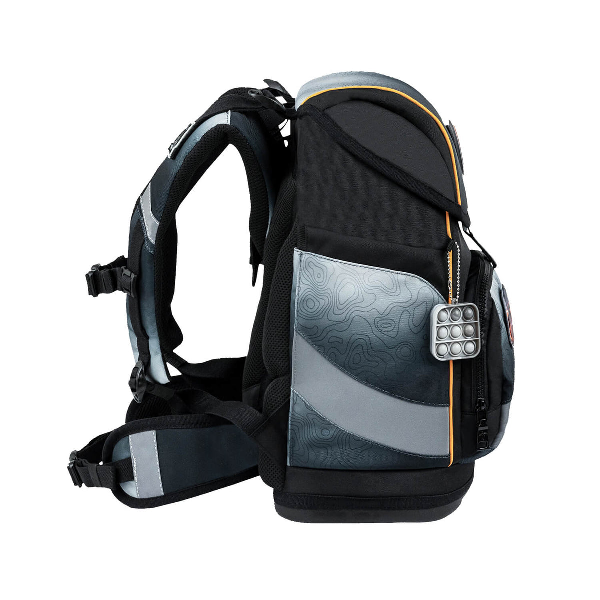 Premium Belmil School Bag Set for Boys – Smarty Plus Black Grey schoolbag set 6 pcs