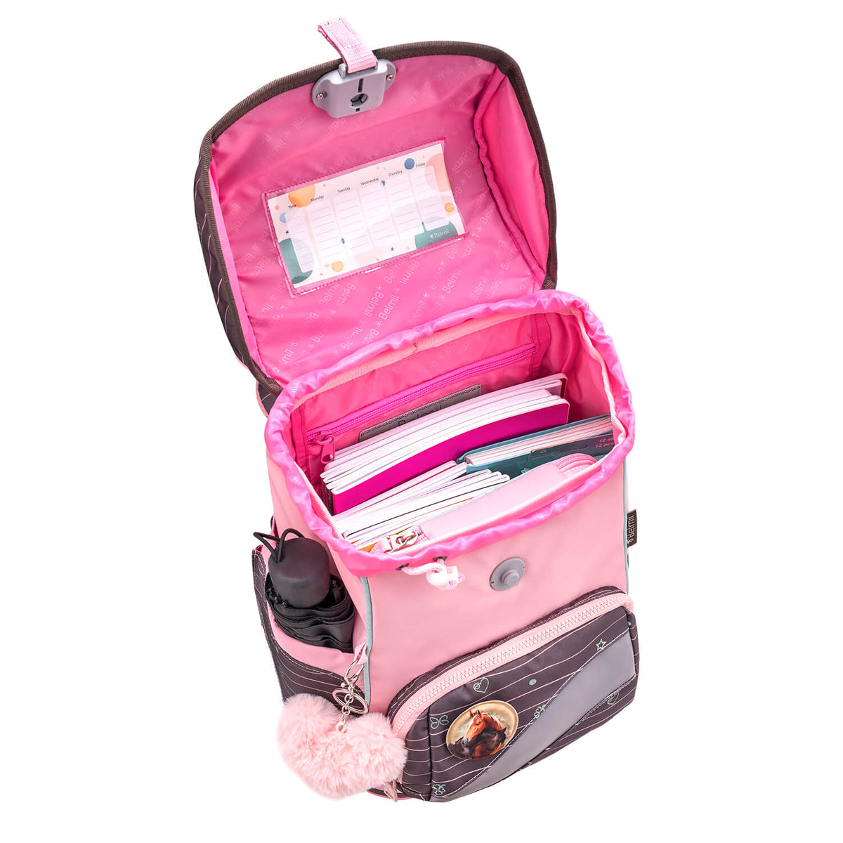 Premium Belmil School Bag Set for Girls – Smarty Plus Mint schoolbag set 6 pcs