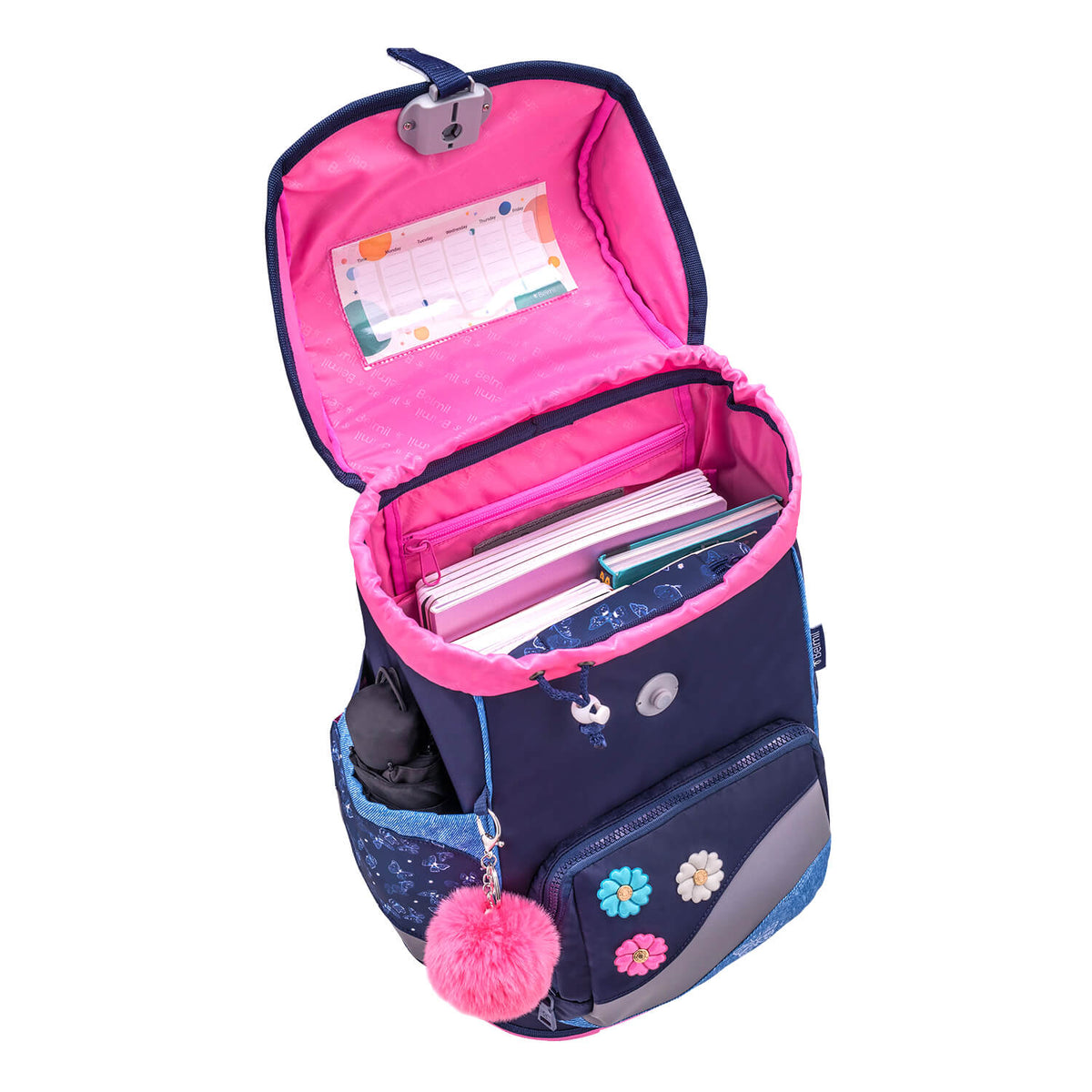Premium Belmil School Bag Set for Girls – Smarty Plus Sapphire schoolbag set 5 pcs