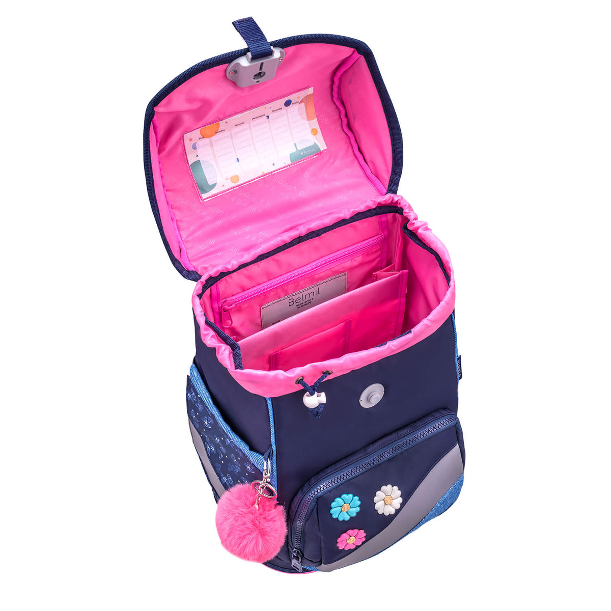 Premium Belmil School Bag Set for Girls – Smarty Plus Sapphire schoolbag set 5 pcs