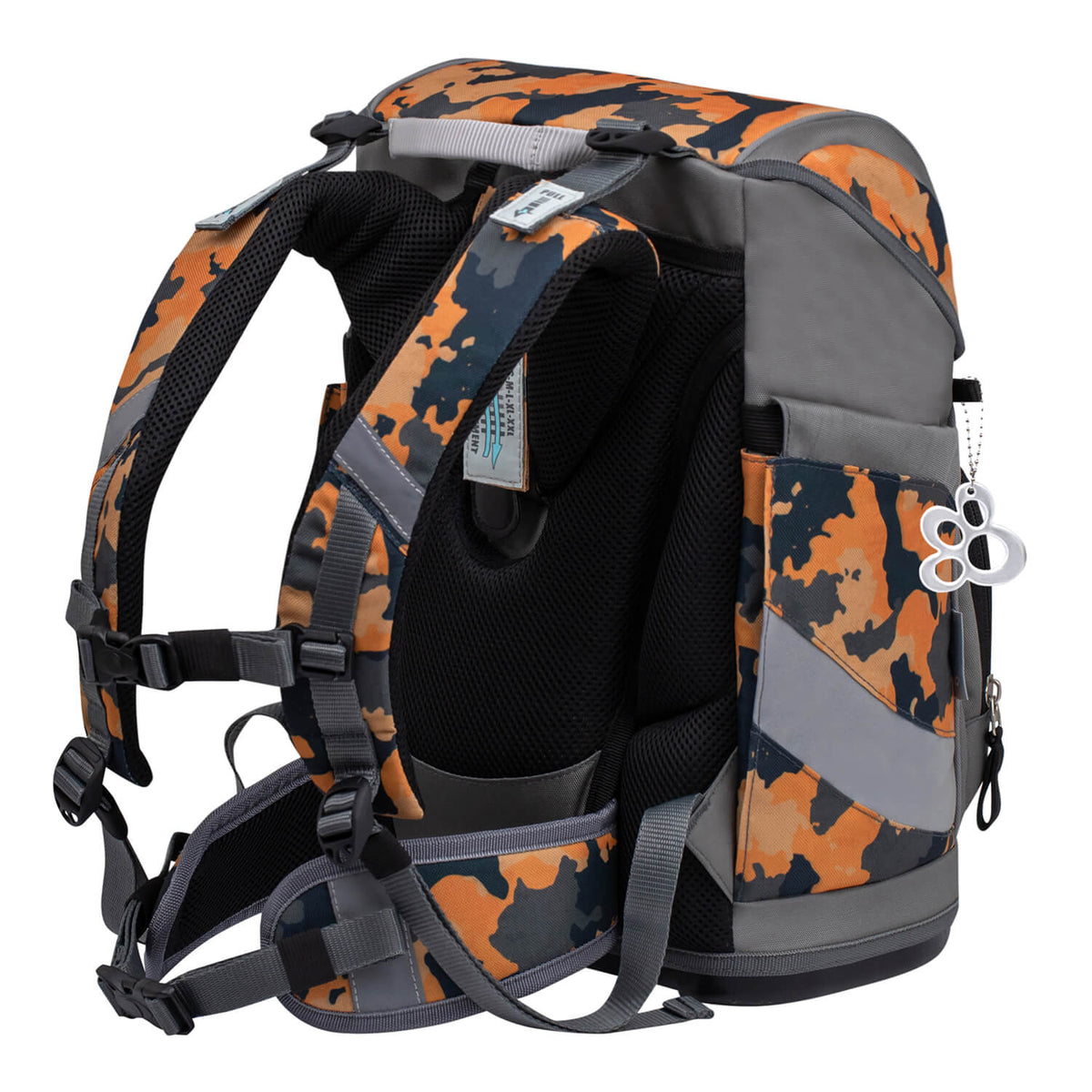 Smarty Orange Camouflage Schulranzen Set 5 tlg.