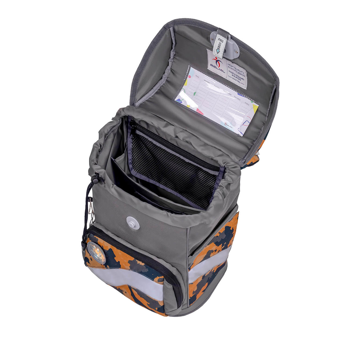 Smarty Orange Camouflage Schulranzen Set 5 tlg.