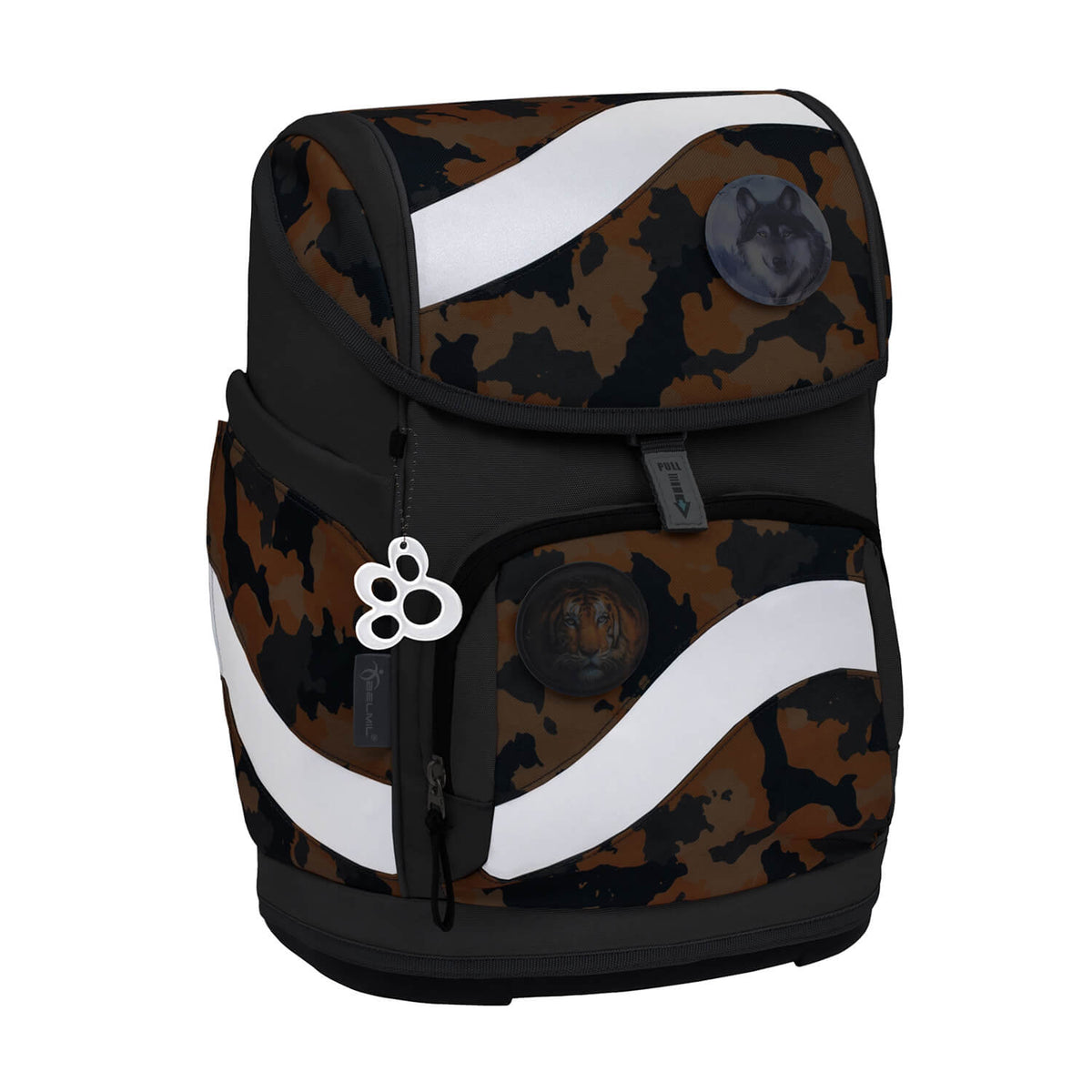 Smarty Orange Camouflage Schulranzen Set 5 tlg.
