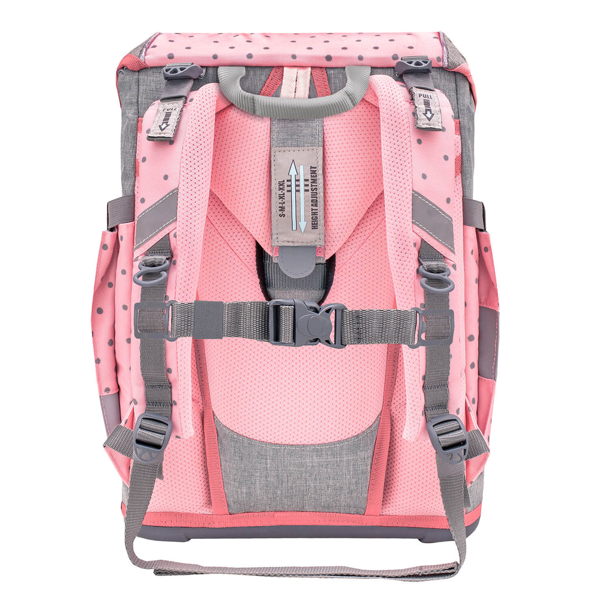 Smarty Pink Dots 2 schoolbag set 5 pcs