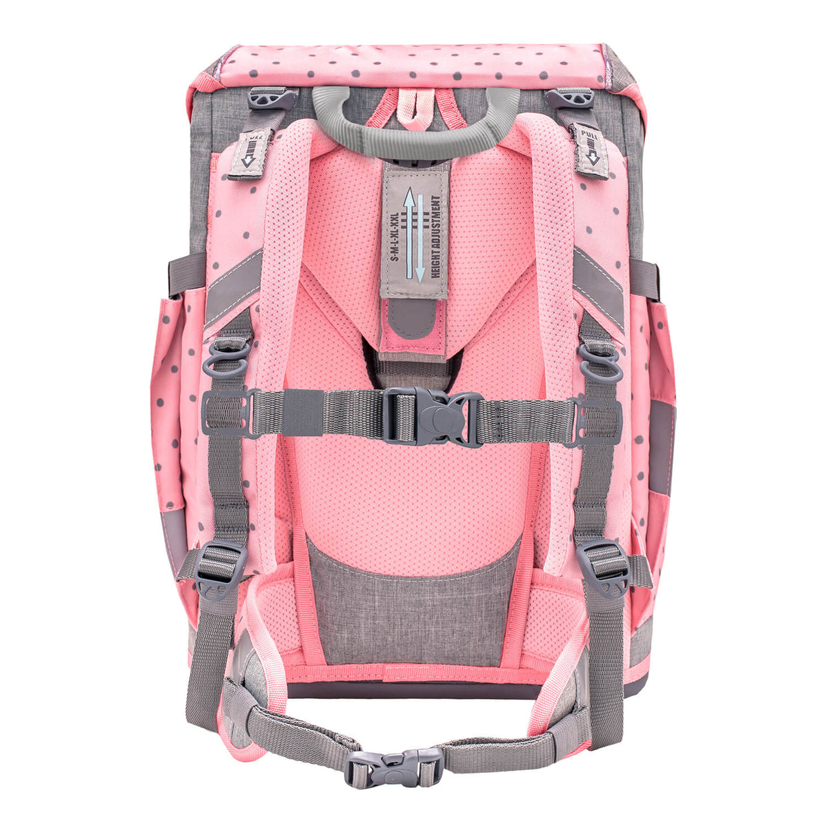 Smarty Pink Dots 2 schoolbag set 5 pcs