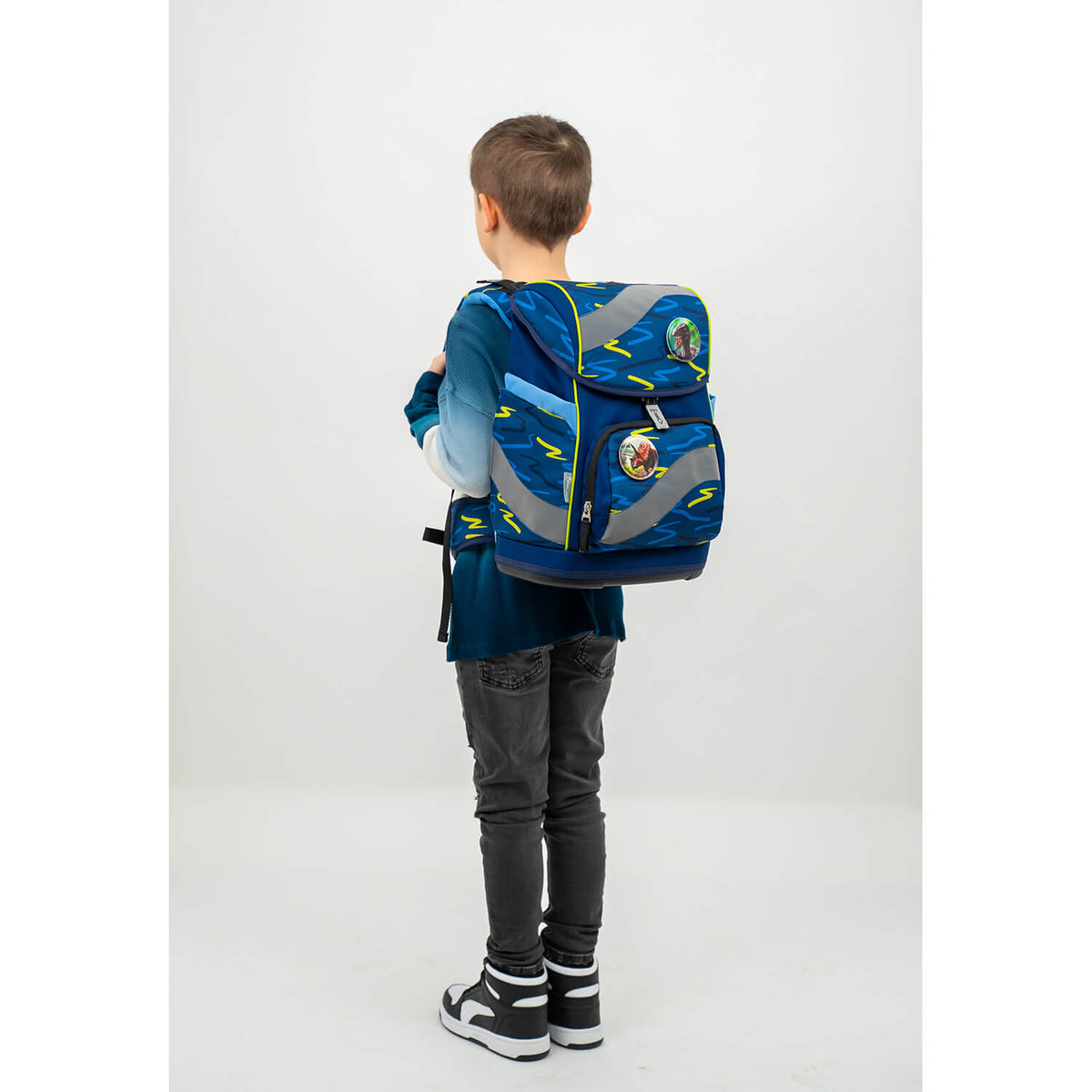 Smarty Sketch Lime Green Schulranzen Set 5 tlg.