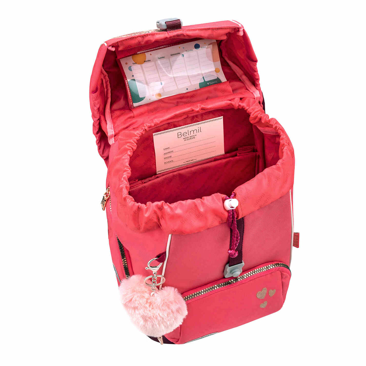 Premium Comfy Plus Coral Schulranzen Set 5tlg.
