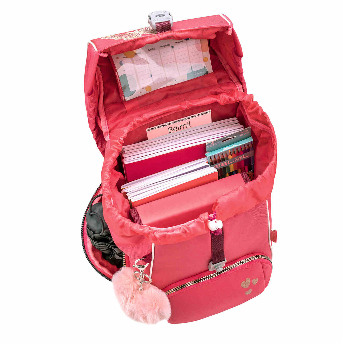 Premium Comfy Plus Coral Schulranzen Set 5tlg.