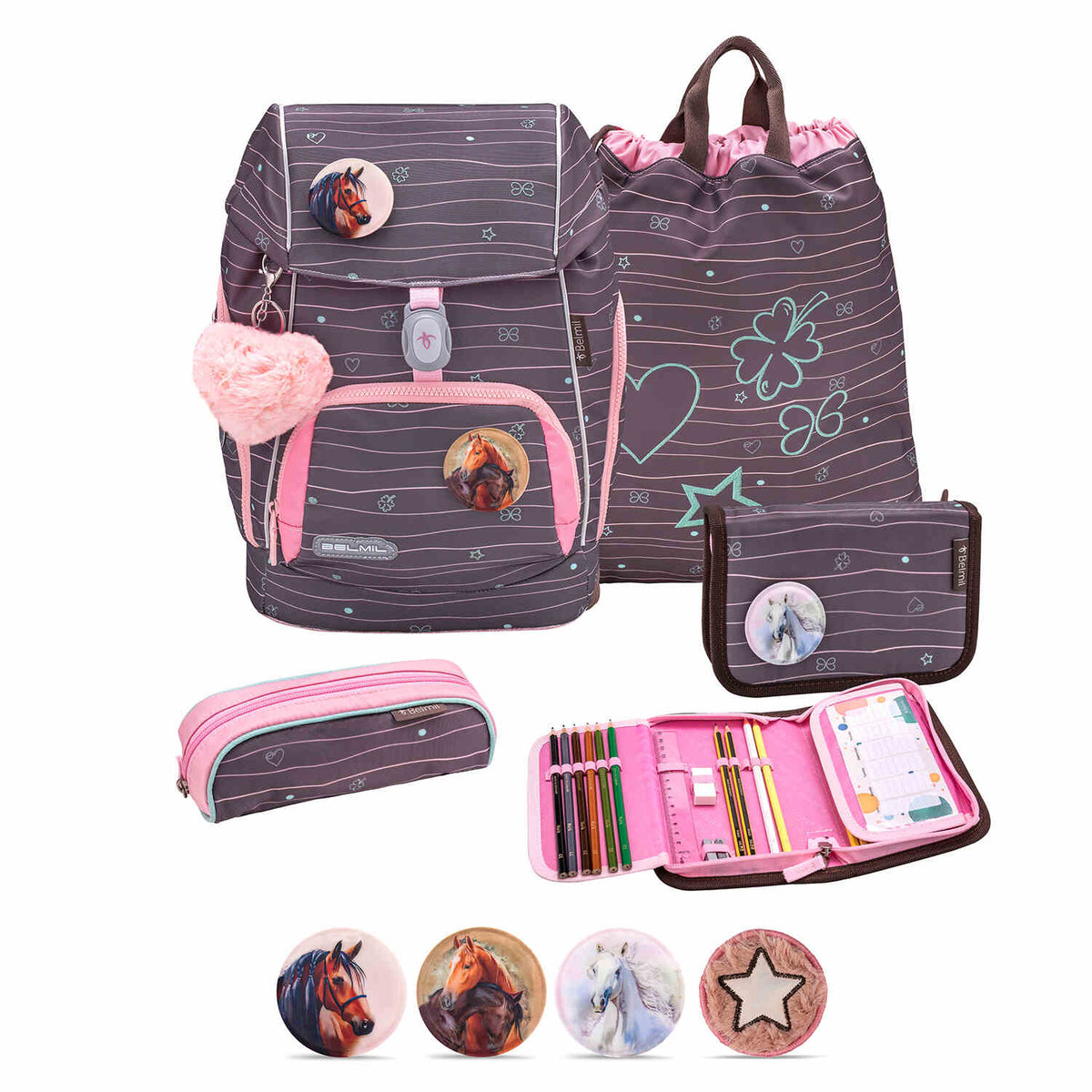 Premium Comfy Plus Mint Schoolbag set 5pcs.