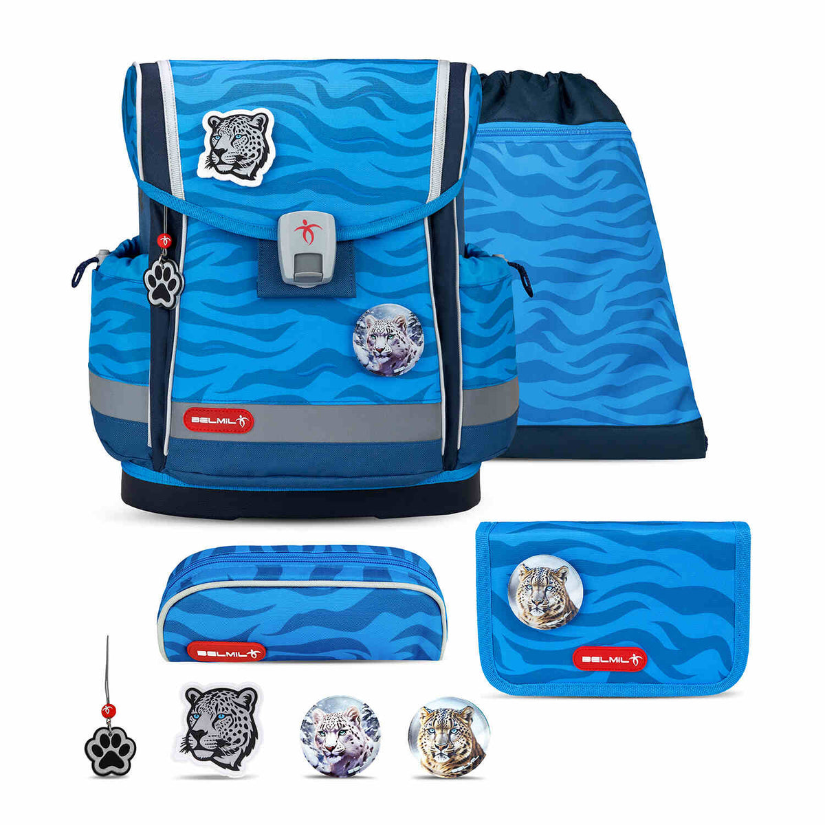 Ergonomic School Bag Set for Boys – Belmil Classy Plus Animal Kingdom School Bag Set 4 pcs.