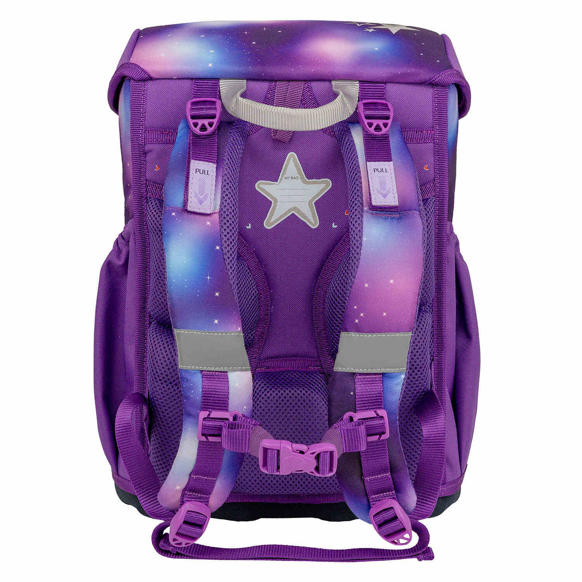 The Ergonomic School Bag Set for Girls – Belmil Maxi Shining Fairy schoolbag set 5 pcs, showcasing the included patch and features.