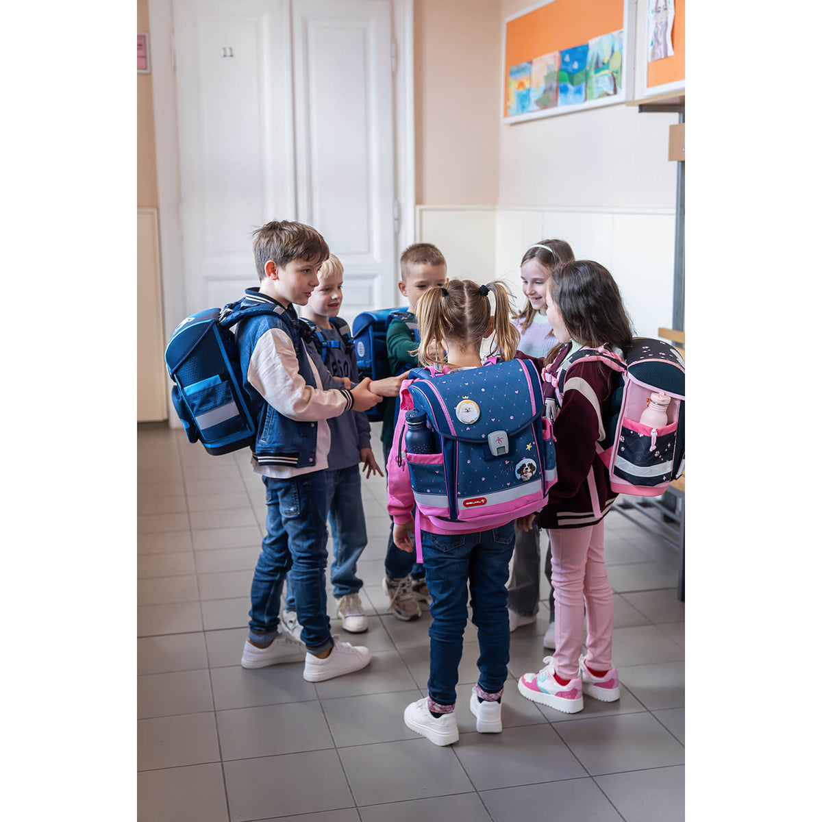 Classy Plus Hearts schoolbag set 5 pcs